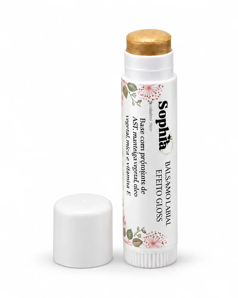 Bálsamo labial efeito gloss